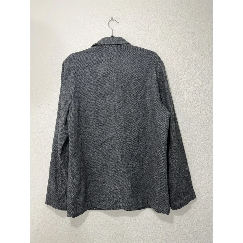 Gap Mens Wool Blend Blazer M Preppy Sweater Dressy Gray New